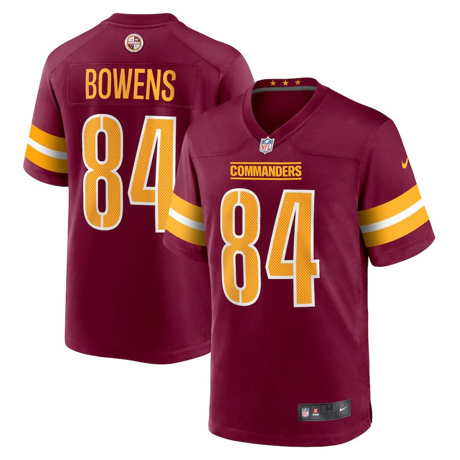 Men Washington Commanders #84 Zion Bowens Nike Burgundy Team Game NFL Jersey->washington commanders->NFL Jersey